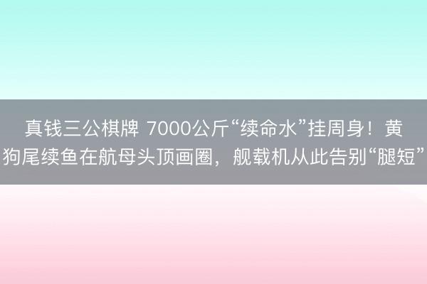 真钱三公棋牌 7000公斤“续命水”挂周身！黄狗尾续鱼在航母头顶画圈，舰载机从此告别“腿短”