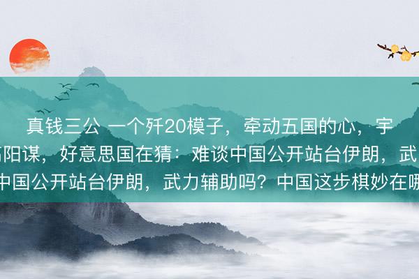 真钱三公 一个歼20模子,牵动五国的心,宇宙齐在猜!这才是最高阳谋,好意思国在猜:难谈中国公开站台伊朗,武力辅助吗?中国这步棋妙在哪儿