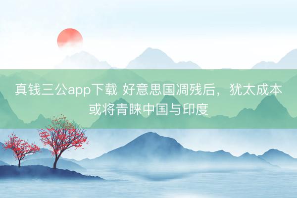 真钱三公app下载 好意思国凋残后,犹太成本或将青睐中国与印度