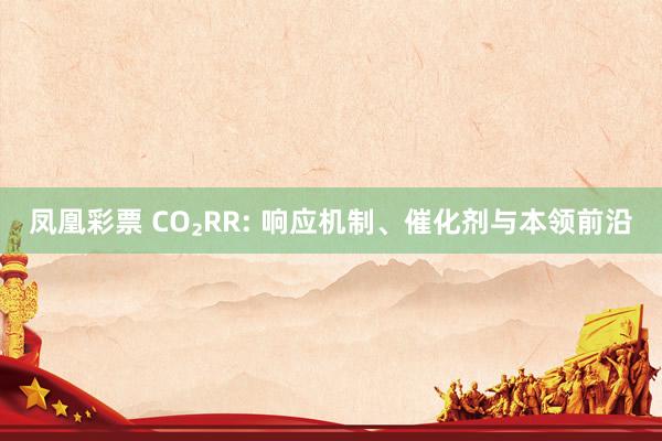 凤凰彩票 CO₂RR: 响应机制、催化剂与本领前沿