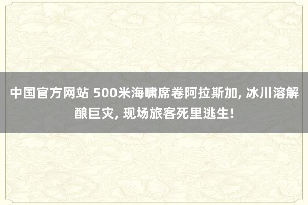 中国官方网站 500米海啸席卷阿拉斯加， 冰川溶解酿巨灾， 现场旅客死里逃生!